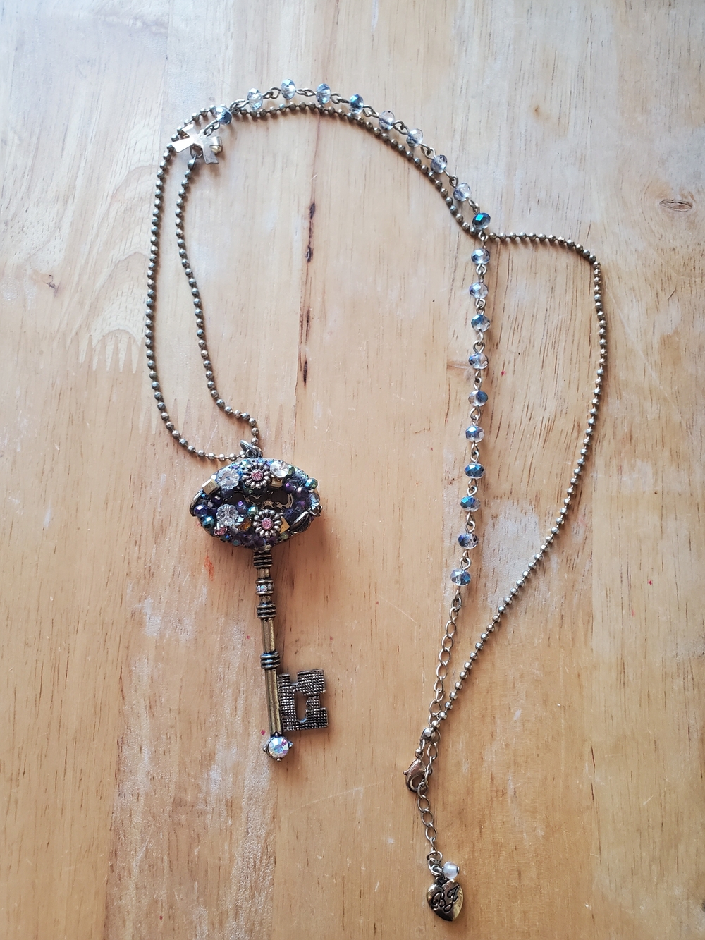 Betsey Johnson Fairy Key Pendant Necklace